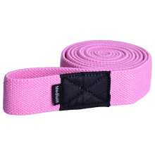 (Pink) Squat Resistance Band - Latex Yoga Stretch 208x3.5cm