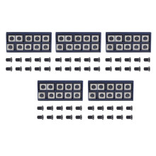 50Pcs 14mm Square Straight Carbide Cutter Insert with 50Pcs M610mm Screws for Wood Working Spiral