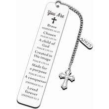 Christian Bible Bookmark – Baptism, Confirmation, Father's Day & Back-to-School Gift for Women & Students