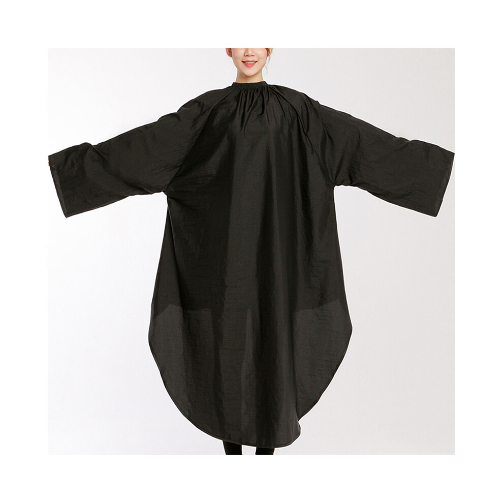 Phui-Pet-Supplies (Black) Waterproof Hairdressing Cape Long Sleeve Gown