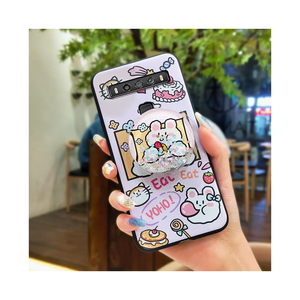 Phone Case For Tcl 10 5G Uw: Anti-Knock, Waterproof, Glitter Quicksand Design, Silicone Tpu, Kickstand, Lens Protection 9482726272540