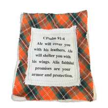 Colorful Prayer Quilt with Cross, Mini Scripture Squares & Symbolic Poems – Spiritual Encouragement Gift for You, Friends & Family