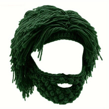 Bonnets-perruques troglodytes faits main, bonnet d'hiver tricoté, bonnet à barbe, chaud et confortable, cadeau élégant pour hommes et femmes,