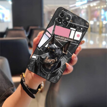 Niedliche Silikon-Handyhülle, kompatibel mit Samsung Galaxy A03 (Euro/166 mm) – Stoßfest, schlagsicher, Graffiti-Design, schmutzabweisendes TPU