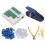 Σετ πτύχωσης RJ11RJ12Ethernet με δυνατότητες κοπής και απογύμνωσης πτύχωσης, μήτρες 5