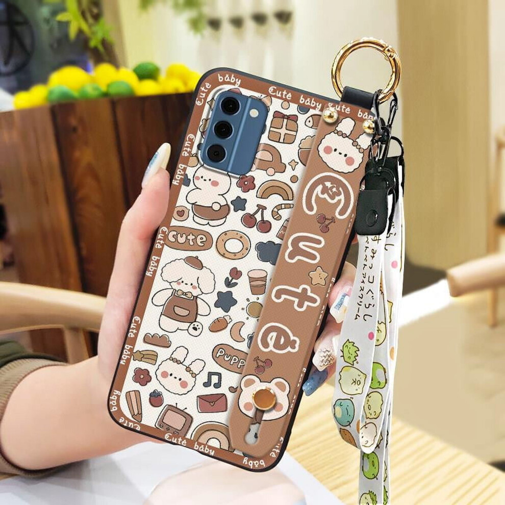 Nokia C300 4G Phone Case Â Dirt-Resistant, Waterproof, Kickstand, Lanyard & Wristband, Soft Silicone Cartoon Design 9358459379798
