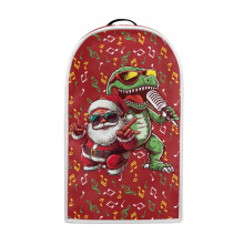 Elegante copri frullatore con cinturino in poliestere per cucina e casa, con design Babbo Natale e dinosauri.