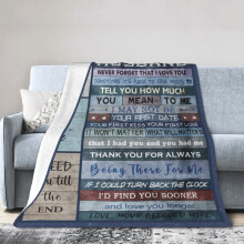 Geburtstagsgeschenk für den Ehemann: Kuscheldecke aus weichem, flauschigem Fleece für Sofa, Bett oder Wohnzimmer (40 x 50 Zoll)