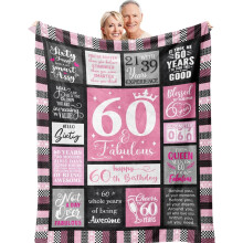 Weiche Geburtstagsdecke für Frauen – 127 x 152 cm, Kuscheldecke, Geschenkidee, passend für alle Betten