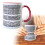 White Ceramic Coffee Mug with Hidden Heat-Sensitive Text 1