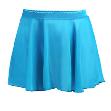 Chiffon Dance Skirt Solid Color Short Casual