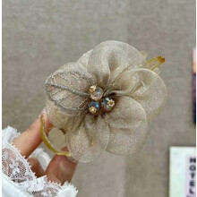 (Leaves_Coffee) Strong Hold Sunflower Hair Clips for All Hair Types