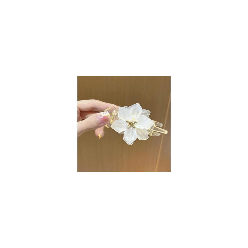 Dachuang Beauty White ( Petals) Strong Hold Sunflower Hair Clips For All Hair Types