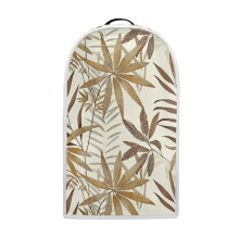 Horse Chestnut Leaf Pattern Coffee Machine Dust Cover 1Pcs Protective Case Polyester AntiSlip for Kitchen Counter Hand Strap