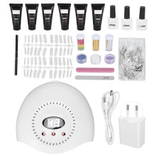 Luxury Nail Extension Kit Gel Nail Polish With Nail Lamp High Shine Manual Technology Health Ingredients Wide Application For Elegant Manicures