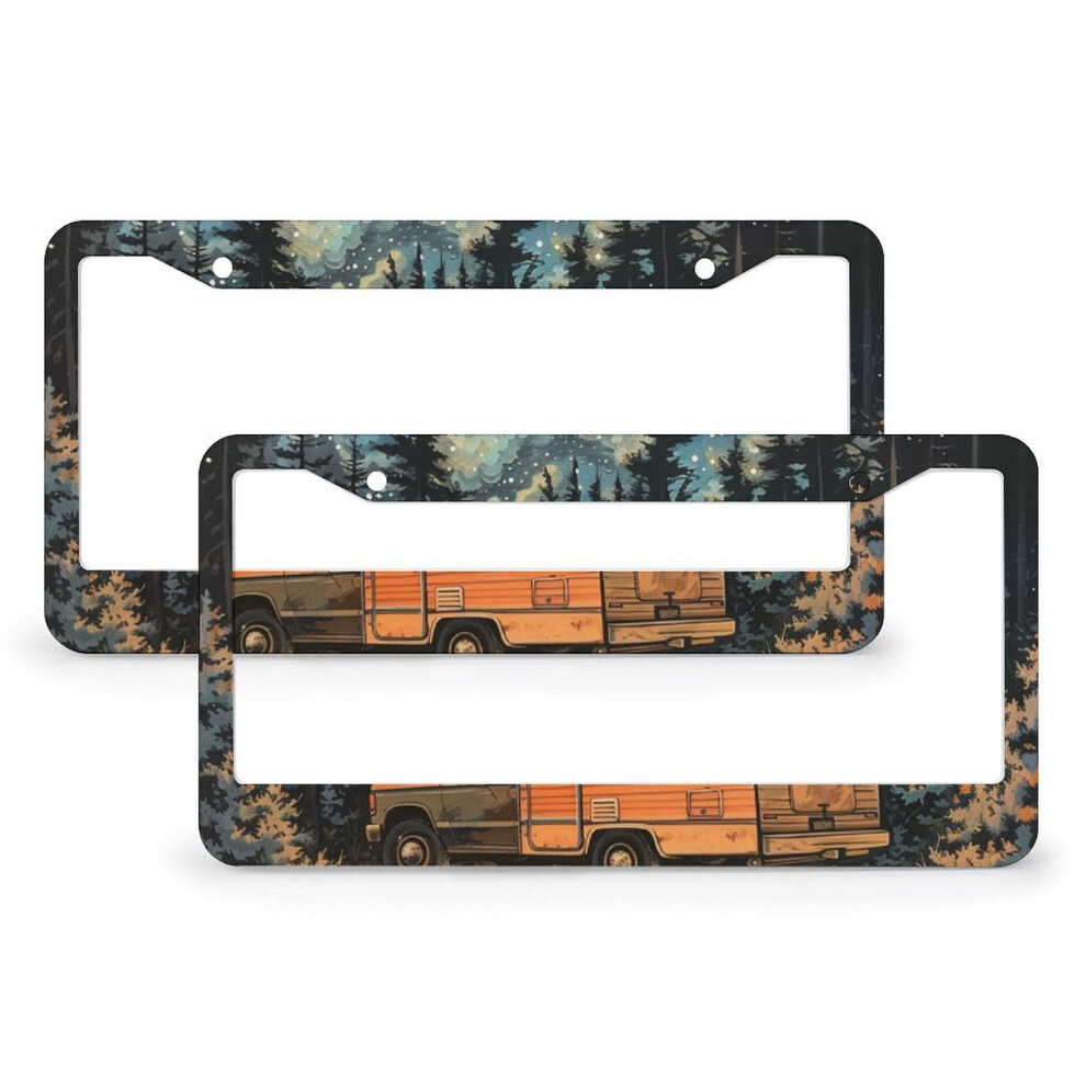 License Plate Cover Aluminum Frame 2 Pcs 9336866231342