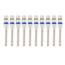 Stage And Studio XLR Connector Plug, Heavy Duty Molded Connector Design Internal Strain Relief Locking Metal End Custom Cables Compatible High