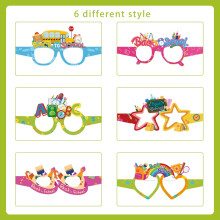 Back to School Party Glasses – Paper Eyeglasses for Kindergarten, Preschool Photo Booth Props, Class Selfie Supplies, Decorations