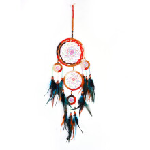 Atrapasueños decorativo de pared con plumas, decoración tradicional india hecha a mano, significado simbólico para dormitorio, bodas y festivales.