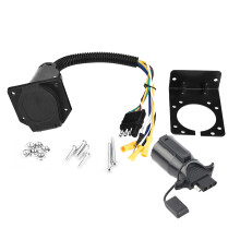 7-poliger Anhängerstecker, kompakter Traktionsadapter, robuste Konstruktion, einfache Installation, vielseitige Anschlussmöglichkeiten, verbesserte