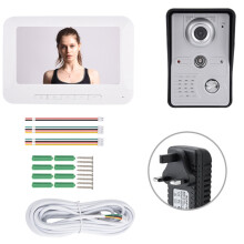 IR-klippt videointercom-system Nattseende-monitor Regntät utomhuskamera Vidvinkelobjektiv Tvåvägs röststyrd fjärrupplåsning Handsfree