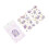 2 Sheets Purple Flower Decals PET Waterproof 1