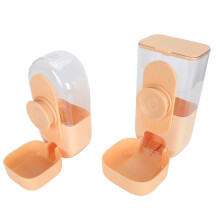 Hanging Automatic Pet Water Dispenser & Feeder Set 870ML Yellow