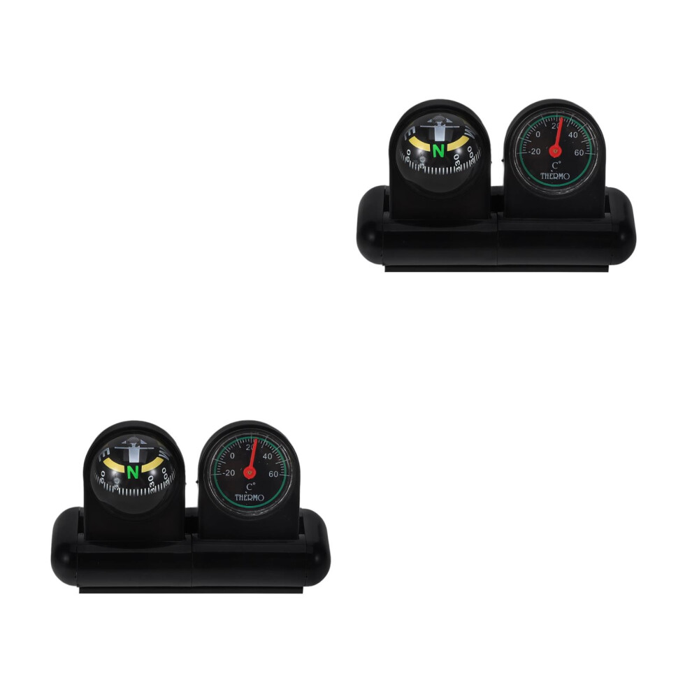 2 Pieces Car Compass Dashboard Small Automotive Navigation Ball 9358459382989