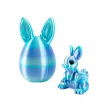 Œuf de Pâques imprimé en 3D, coloré, 1 pièce
