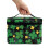 Clover Design Ταξιδιωτική τσάντα καλλυντικών μακιγιάζ, διοργανωτής, διπλό φερμουάρ, 3