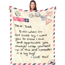 Kuscheldecke zum Geburtstag der Tochter & Valentinstag (140 x 178 cm) – Geschenk für Papa, passend für alle Betten