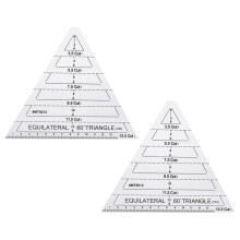 Acrylic quilting ruler with clear markings, 2 pcs