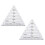 Acrylic quilting ruler with clear markings, 2 pcs 1