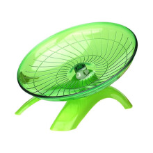 Roue d'exercice silencieuse en forme de soucoupe volante pour hamsters, gerbilles, souris, hérissons et autres petits animaux.