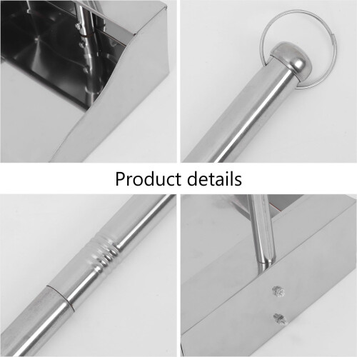 Paletta in acciaio inox resistente e capiente, ampia e adatta per uso interno ed esterno. 1