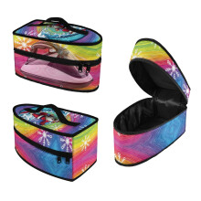 Étui de rangement pour fer à repasser de voyage avec motif Père Noël surfeur, en polyester