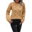 Pull à pois en maille à manches longues pour femme 1