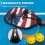 Κάλυμμα ρακέτας Pickleball, πλενόμενο κάλυμμα ρακέτας Pickleball Unisex, σχέδιο Coconut Tree5 5