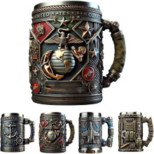 Militär-3D-Becher im Armee-Design, 15 oz Kaffeetasse, Stil A