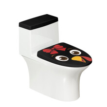 WC-Sitzbezug-Set mit Hahn-Motiv (2-teilig)