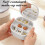 Double Compartment Beige Travel Jewelry Box 1pc 7