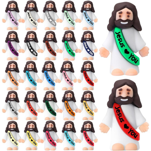 Ensemble de 25 figurines de petit Jésus, jouet religieux