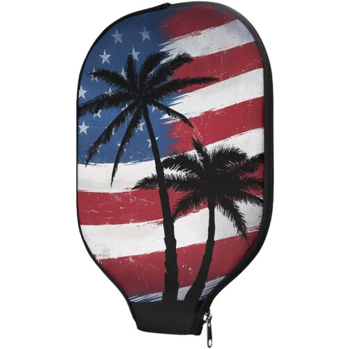 Pickleball Paddle Cover Coconut Tree Design 5