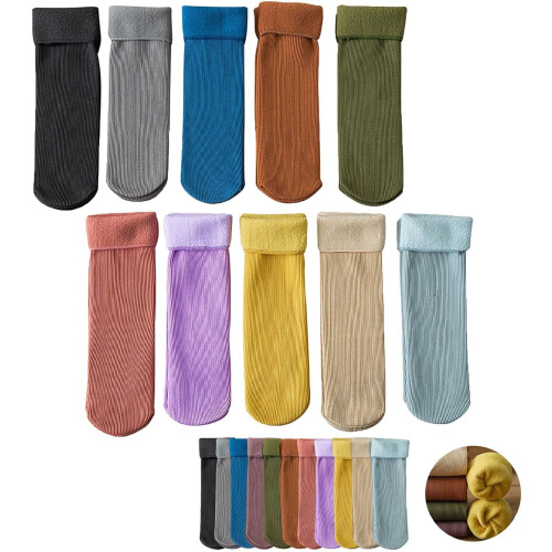 Manlira Dam Fleececozy Sammet Termosockor