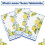 Disposable Tablecloths 3Pcs Set Capri Lemon Blue Waterproof PE Rectangle Table Cover 3