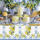 Disposable Tablecloths 3Pcs Set Capri Lemon Blue Waterproof PE Rectangle Table Cover 5
