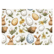 Valentine's Day Wrapping Paper (70x50 cm) – Red/Pink/Black Hearts, Wedding/Anniversary, Easter Rabbit & Egg Designs