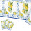 Disposable Tablecloths 3Pcs Set Capri Lemon Blue Waterproof PE Rectangle Table Cover 6