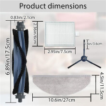 For G50 Hybrid/L60 Hybrid Robot Vacuum Cleaner Replacement Parts Accessories Main Side Brush Filter Mop Cloth