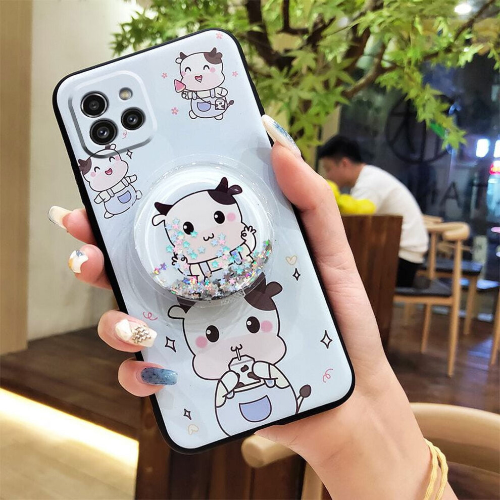 Phone Case For Samsung Galaxy A03 (Euro/166Mm) Â Anti-Knock, Cartoon Design, Kickstand, Waterproof Lens Protection, Rotatable Stand 9482726279914